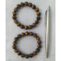 Tiger's eye bracelet 10 mm size,  တိုက်ဂါးအိုင်း လက်ပတ် ၁၀ ဆိုက်၊. 
