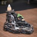 iBis_ Resin Luxury Interior Decorate Multi Style Waterfall Backflow Incense Burner (အိမ်အလှဆင် ရေတံခွန်အမွှေးတိုင်ပန်းပု). 