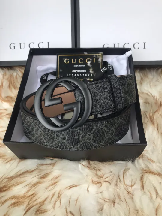 Coach%20Gucci%20GG%20Supreme%20Black%20Buckle%20Belt:%20Fusion%20of%20iconic%20stylish%20for%20refined%20sophistication,%20fashionable%20stylish%20-%20Image%207