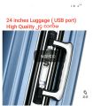 ၂၄ လက်မ ခရီးဆောင် လက်ဆွဲအိတ်  LUGGAGE ( လေးကြောင်းလိုင်းအသိအမှတ်ပြု airline-approved luggage) ၄၂စင်တီမီတာ× ၂၅ စင်တီမီတာ  ×  ၆၀စင်တီမီတာ   #USB Port  ပါရှိ. 