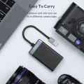 (Preorder)  ORICO SD/TF/MS/CF Card Reader 4 In 1 USB3.0 High Speed ​​OTG Card Adapter With USB C/Type-. 