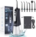Cordless Water Dental Flosser Teeth Cleaner, INSMART Professional 300ML Tank DIY Mode USB Rechargeable Dental Oral Irrigator for Home and Travel, IPX7 Waterproof 6 Modes Irrigate for Oral Care. 
