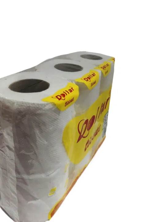 Tissue%20Dollar%20White%206'%20Rolls%202ply%20-%20Image%202