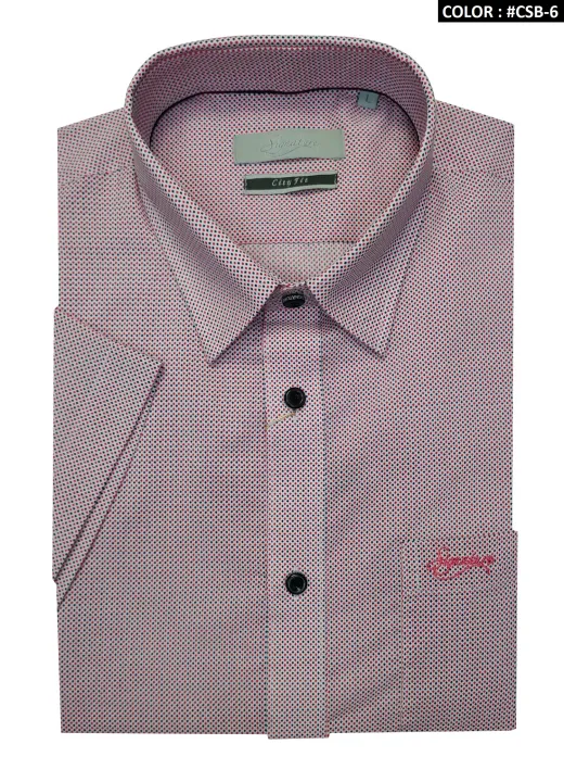 Signature Short Sleeve Shirt ST-1233#CSB-6-Classic Style Blend with Comfortable Elegance for Timeless Appeal