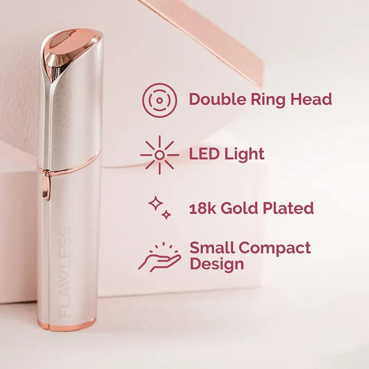 Finishing%20Touch%20Flawless%20Facial%20Hair%20Remover%20for%20Women,%20White/Rose%20Gold%20Electric%20Face%20Razor%20for%20Women%20with%20LED%20Light%20for%20Instant%20and%20Painless%20Hair%20Removal%20-%20Image%205