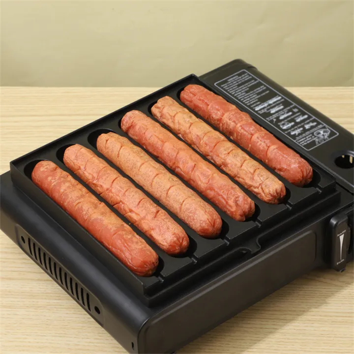 (Preorder)%C2%A0%E3%80%90winnereco%E3%80%916%20Grids%20Hot%20Dog%20Maker%20Sausage%20Cooking%20Tool%20Hot%20Dog%20Mold%20Pan%20Hot%20Dog%20Baking%20Steaming%20Tool%20for%20Outdoor%20Kitchen%20Breakfast%20-%20Image%205