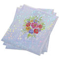 Inkjet Waterproof Vinyl Sticker | Broken Glass Laser Pattern | White Matte | Comparable to Vinyl Inkjet | A4 Size Full Sheet Label | Inkjet Printers. 