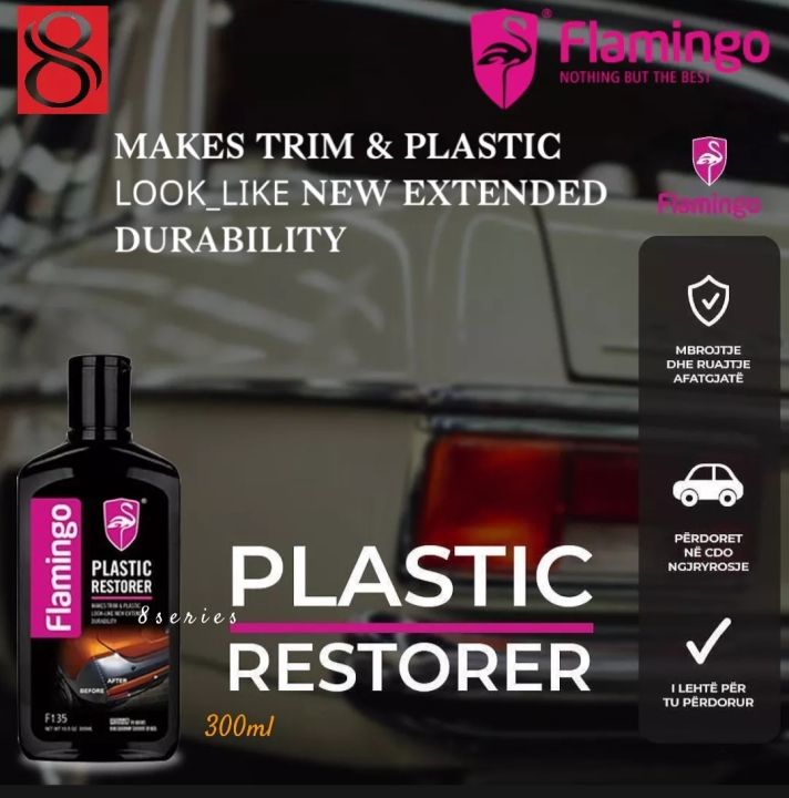 Flamingo ကော်မဲဆေးဘူး Plastic Restorer 300ml (Shining Light)
