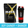(Preorder)MATELL SOY PROTEIN GAINER 2Lb Whey Soy Protein 908 grams Soybean Weight Gainer Plus Random Color Shaker 600 ml. 