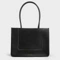 Charles & Keith - Daylla Large Tote Bag - Black. 
