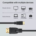 (Preorder) HDTV TO Micro HDTV Cable 1.5m (Black). 