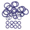 Clover 225PCS 18 Sizes Purple Rubber O Ring Washer Seals O-Ring Assortment   Kit  with Plastics Box. 