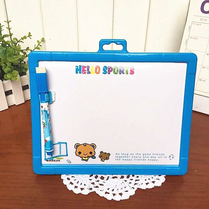 Korean Teddy Bear drawing erasable white board double-sided