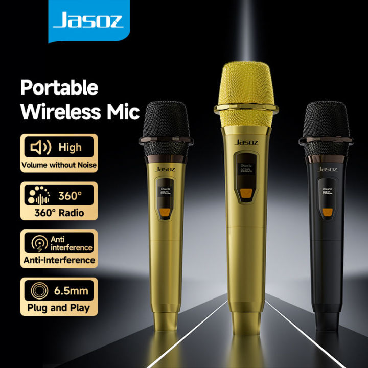 (Preorder) Jasoz JM04 UHF genuine stage microphone for professional home karaoke, clear sound, wireless microphone