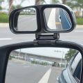 Blind Spot Mirror With Dual Convex Mirrors Adjustable Rear View Mirror. 