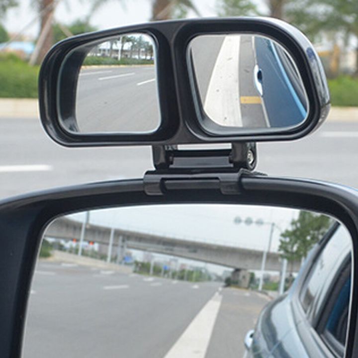 Blind Spot Mirror With Dual Convex Mirrors Adjustable Rear View Mirror