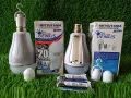 iBis_ Emergency Light Bulb 20W B22 Type with Removable Battery 18650 Two Batteries (အရေးပေါ်မီးသီး)  (လက်ထိမီးလင်း မီးသီး). 