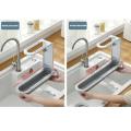 Kitchen Sink Drain Retractable Drain Basket Chopsticks Storage Cage Towel Rack Kitchen Cleaning Supplies Storage Basket. 
