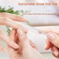 Nano Glass Nail File Nano Crystal Mini Fingernail File Upgrade Nail Buffers Nail Files polishing strip professional crystal nail manicure tool (Transparent). 