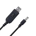 Tech Xtreme Wifi Cable DC 5V to DC 12V USB Voltage Step Up Converter Cable - Tech Xtreme Power Supply USB Cable with DC Jack 5.5 x 2.5mm or 5.5 x 2.1mm, USB 5V to DC 12V Cable 3ft. 