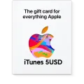 iTunes Gift Card 5 USD. 