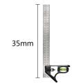 Clover _ Angle Square Measuring Tools Set Precise Stainless Steel Aluminium Durable Adjustable Combination Spirit Level 12  300mm. 
