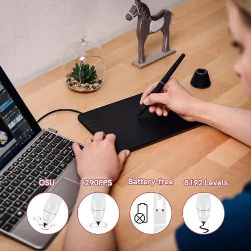 VEIKK%20VK640%206%20x%204%20inch%20Professional%20OSU%20Tablet%20Digital%20Drawing%20Writing%20Pad%20Graphic%20Pen%20Tablet%20with%20Battery-free%20Passive%20Pen(8192%20Levels%20Pressure%20Sensitivity)%20-%20Image%204