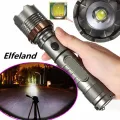 Elfeland   T6 Flashlight LED Battery Power Zoomable Torch. 