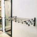 Foldable Wall Mounted Cloth Drying Rack (40 Inch). 