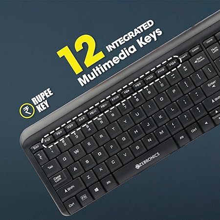 ZEBRONICS%20Zeb-Glide%20USB%20Wired%20Multimedia%20Keyboard%20for%20PC/Laptop%20with%20Rupee%20Symbol%20Key,%20Plug%20&%20Play,%20Gold%20Plated%20USB%20Connector%20(GLIDE%20BLACK)%20-%20Image%206