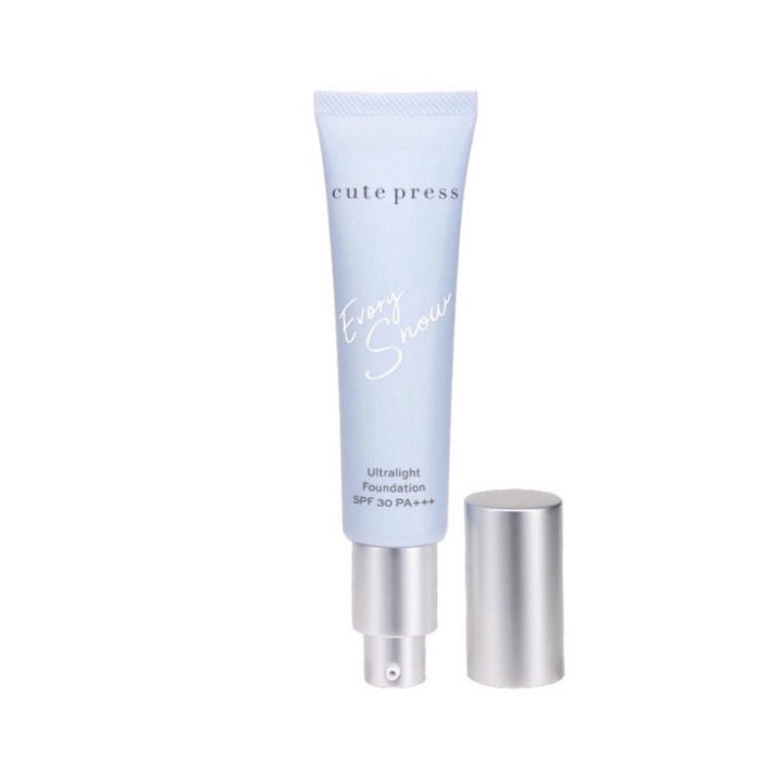 (Preorder) CUTE PRESS EVORY SNOW ULTRALIGHT FOUNDATION SPF 30 PA+++ 30ml