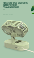 Double Motor Folding Table Top Fan With Detachable 18650 Battery. 