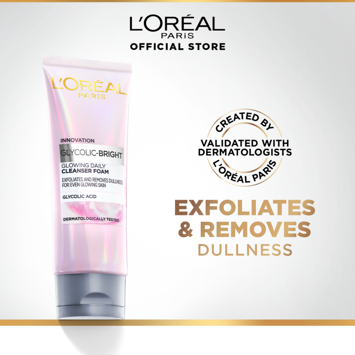 L’Oreal Glycolic Bright Glowing Daily Cleanser Foam 100ml