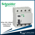 4Pole, 63A, 300mA, Easy9, AC Type, RCCB Breaker. 