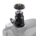 PULUZ PU211 1/4" Universal Screw Swivel Ball Head Hot Shoe Mount Adapter Black. 