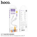 Hoco X97 Crystal color silicone charging data cable iP. 