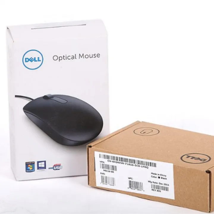 Dell%20Ms116%20Black%20Accurate%20Positioning%20Notebook%20Computer%20Plastic%20Office%20USB%20Interface%20Optical%20Wired%20Mouse%20-%20Image%205