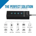 Usb3.0 Hub 4-Port High-Speed USB Splitter. 