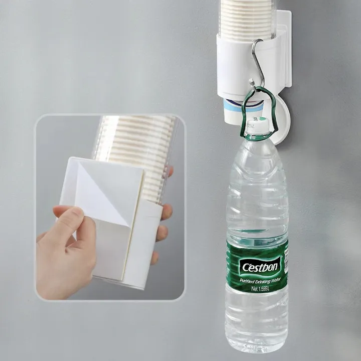 Household%20disposable%20cup%20holder%20punch-free%20wall-mounted%20cup%20rack%20-%20Image%203