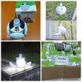 Solar Led Lamp Wall Lamp Outdoor Lighting Security Light Waterproof Solar Powered ဆိုလာဘောလုံးမီးသီး. 