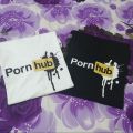 Porn Hub T Shirt: Ethos of Elegance: Porn Hub logo Inspired Signature T- Shirt Ensemble, comfortable. 