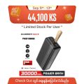 GADGET MAX 30000mAh RAY HANGER 2.4A POWER BANK(5V/2.1A) (OUTPUT-2USB/INPUT-MICRO/TYPE-C), 30000mAh Power Bank, 2.4A Power Bank, Power Bank For All. 