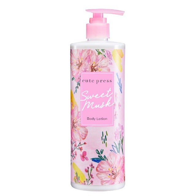 (Preorder) Perfumed Lotion Cute Press Sweet Musk Body Lotion, Pump Bottle 490 ml