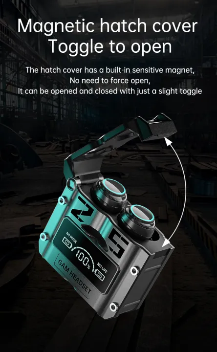 M25%20Wireless%20Bluetooth%205.2%20Magnetic%20Hatch%20Metal%20Mechanical%20Style%20Dual%20Ear%20Digital%20Display%20In%20Ear%20Sport%20Bluetooth%20-%20Image%208