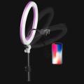 Golden Pyae Dimmable 3 Color Photo Studio 26cm 3200K-5600K Photography Phone Video LED Ring Light Lamp  For iphone Samsung Xiaomi Canon Camer. 