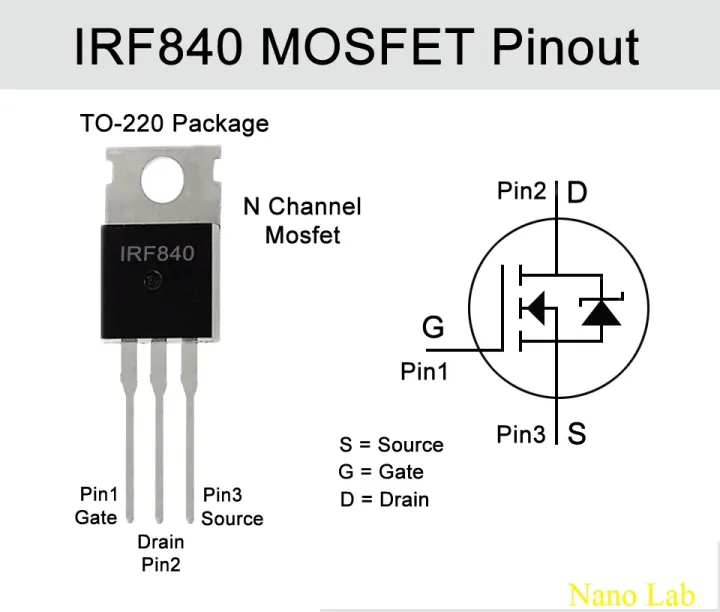5pcs%20IRF840%20Power%20MOSFET%20Transistor%20N-Channel%20TO-220%20-%20Image%205