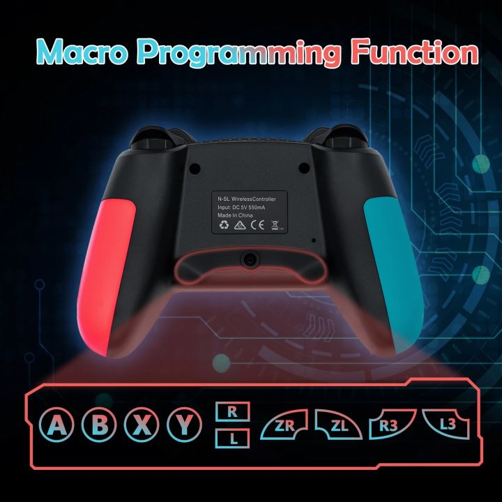 Tech%20Infinite%20T-23%20Wireless%20Controller%20Ergonomic%20Design%20Bluetooth%20Gamepad%20for%20Window%20PC%20and%20Nintendo%20Switch%20Game%20Controller%20with%20Vibration%20and%20Wake%20Up%20Macro%20Programming%20Handle%20%203%20Levels%20of%20Turbo%20Speed%20Adjustable%20Vibration%20Intensity%20-%20Image%207