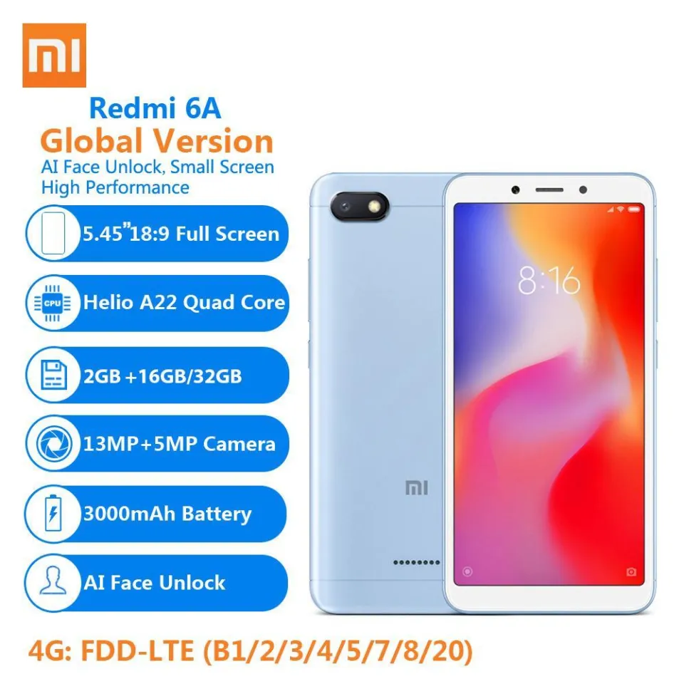 2gb Ram Redmi 6a 16gb Redmi 6a Price In Mi Mobile 2gb Ram Xiaomi Redmi 6A  Ram 16 Jual