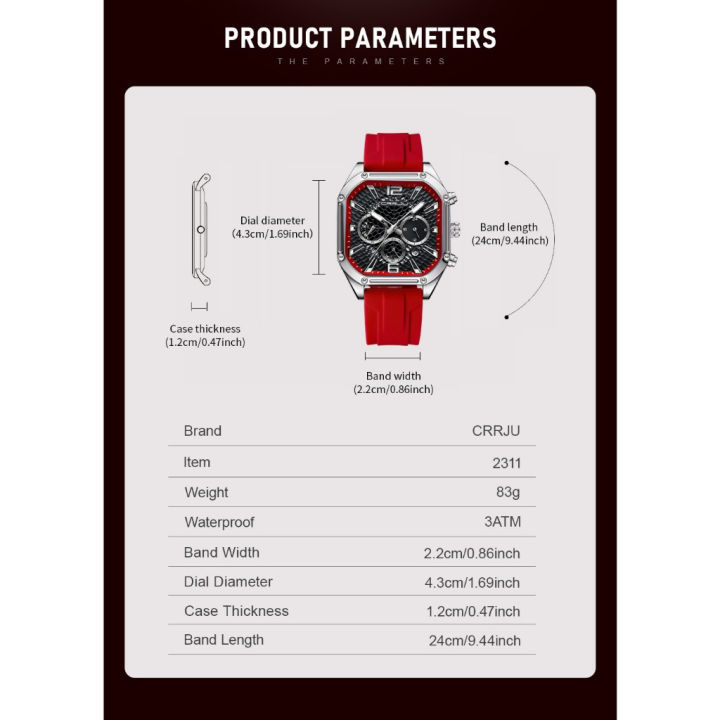 (Preorder)%20Crrju%20New%20Quartz%20Chronograph%20Silicone%20Strap%20Luminous%20Waterproof%20Men's%20Watch%202311XL%20%20%E1%80%A1%E1%80%99%E1%80%BB%E1%80%AD%E1%80%AF%E1%80%B8%E1%80%9E%E1%80%AC%E1%80%B8%20%E1%80%9C%E1%80%80%E1%80%BA%E1%80%95%E1%80%90%E1%80%BA%E1%80%94%E1%80%AC%E1%80%9B%E1%80%AE%20-%20Image%207