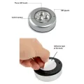 LED Touch Night Emergency Light Lamp, Stick On Wall Ceiling, Battery Operated. 